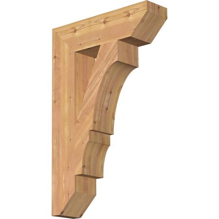 Ekena Millwork Balboa Slat Smooth Bracket, Western Red Cedar, 5 1/2"W x 22"D x 34"H BKT06X22X34BOA06SWR